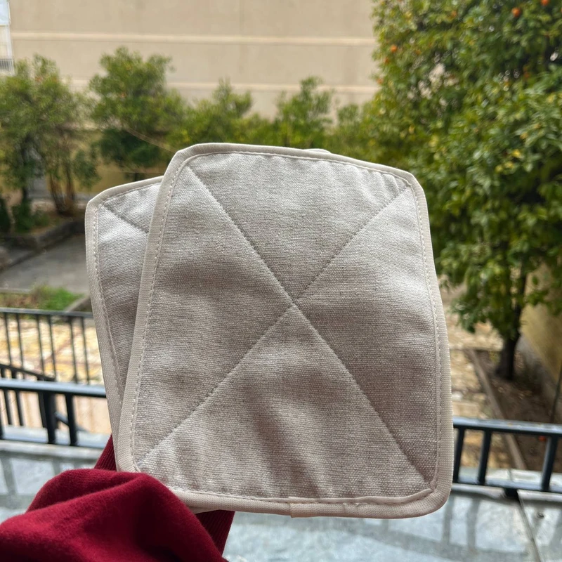 دستگیره مدل پارچه ای مجموعه دو عددی  - سفید